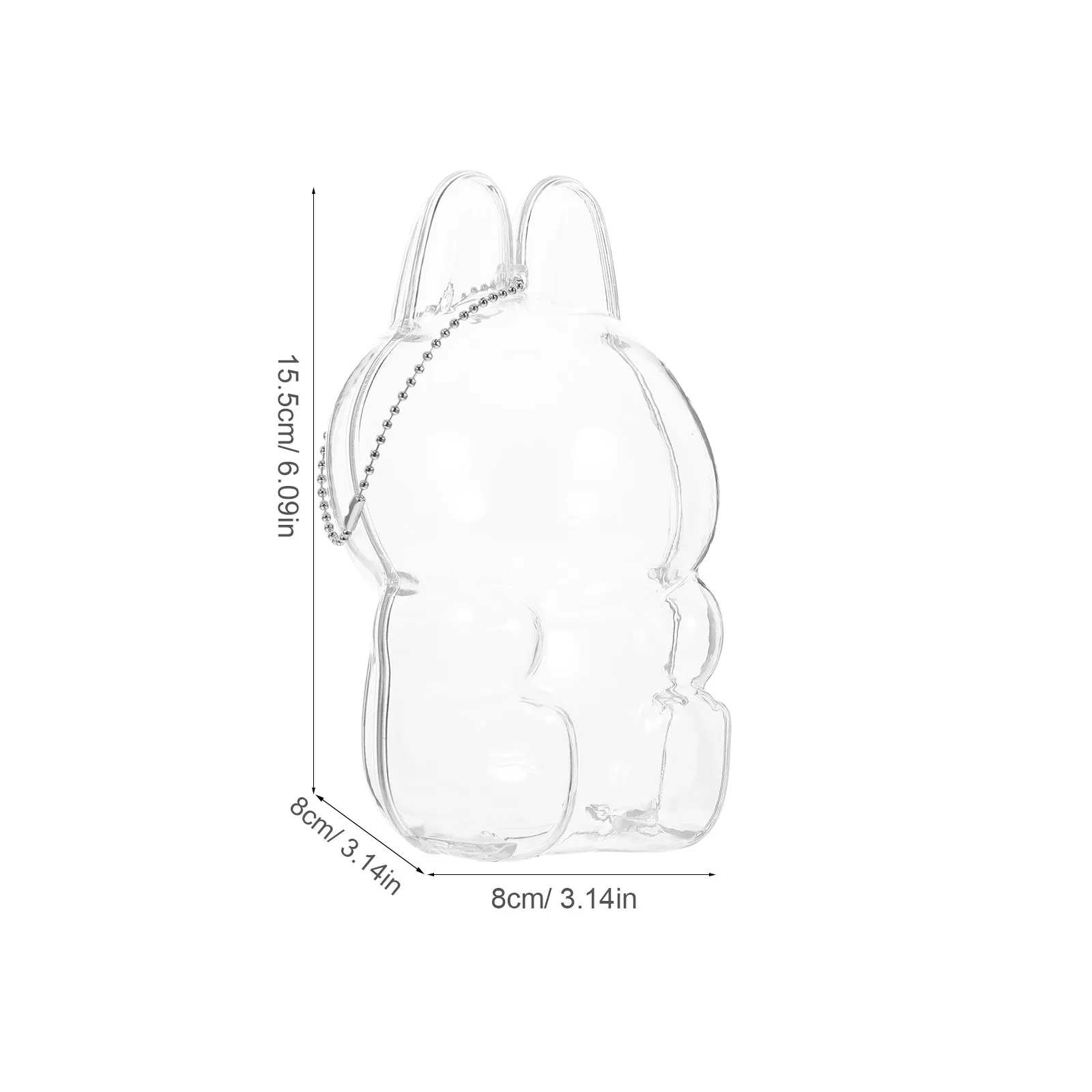 Clear Transparent Protective Case Display Box for Small Items – Portable Storage Stand & Showcase Holder
