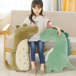 Comfortable Dinosaur Plush Pillow Sofa Pillow Unicorn Doll Pillow Girl Gift Plush Crocodile Pillow Stuffed Animal Toy Pillow