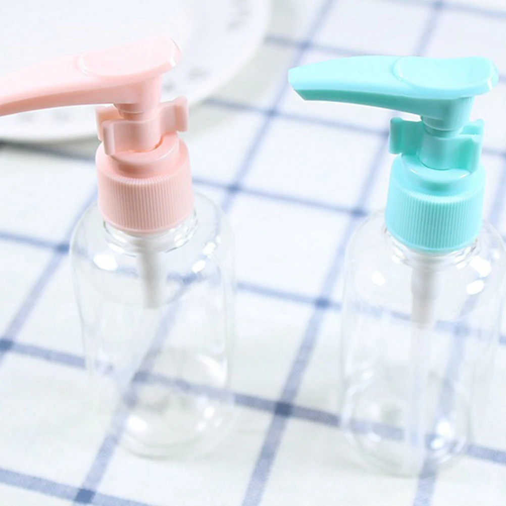 

6pcs 50ML Travel Lotion Dispenser Shampoo Bottles Soap Pump Body Wash Refillable Leak Proof Portable Storage Container