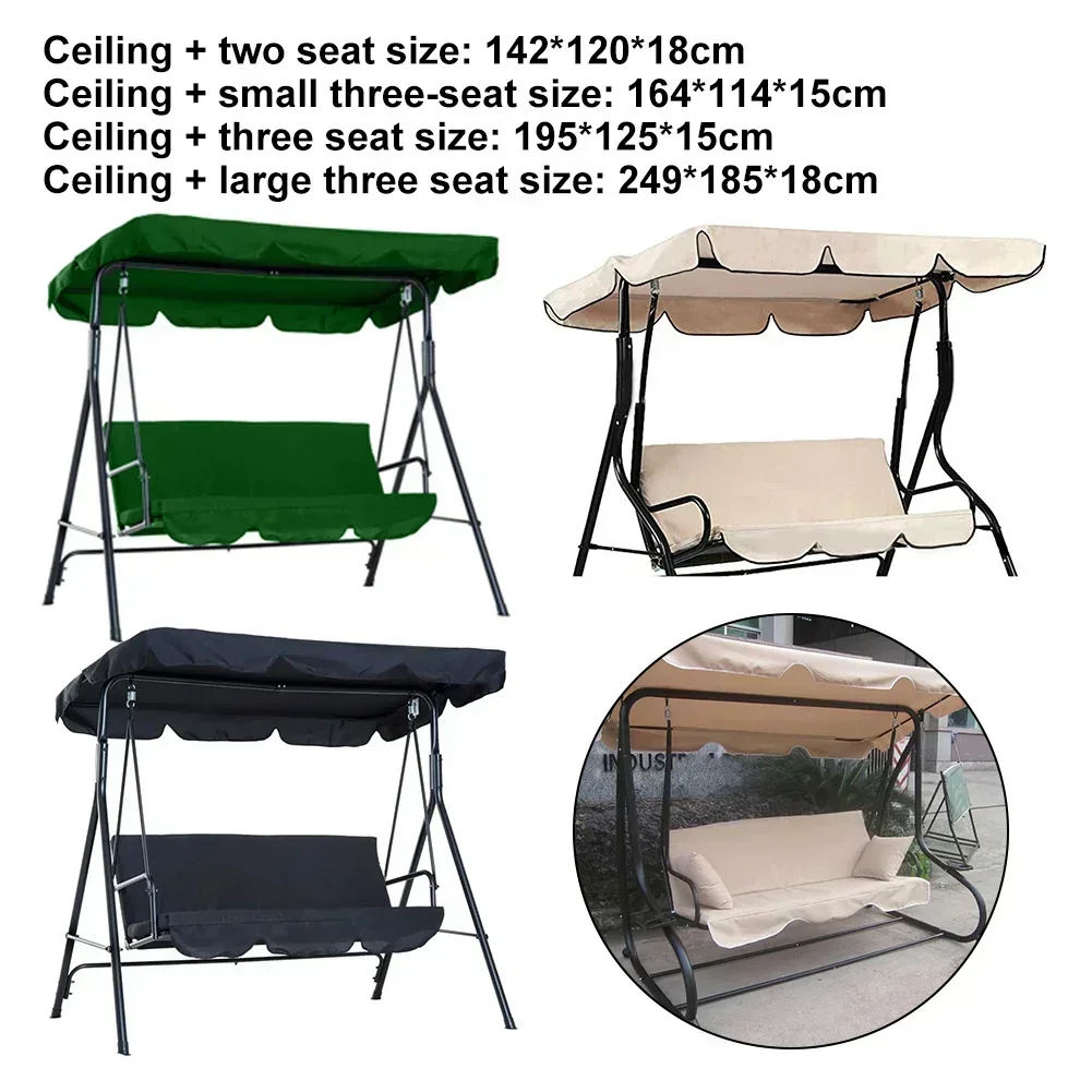 Garden Swing Cover Outdoor Yard Swing Canopy Cover Sun Canopy Cover Courtyard Rainproof Swing Courtyard Sunshade Cover
