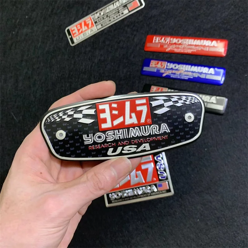 1 Stück Aluminium legierung Motorrad Auspuffrohre Rohr Kraftstoff tank Aufkleber Aufkleber coole Persönlichkeit Skorpion gelten für Yoshimura