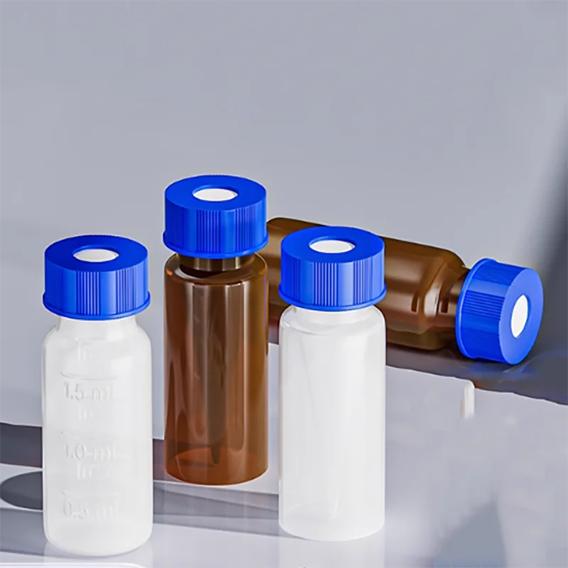 

2ml/250ul headspace bottle liquid chromatography injection bottle transparent brown plastic bottle PP material insert tube