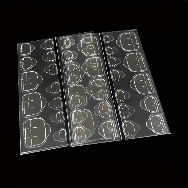 Manicure 5/10 Stukjes Voet Nagelgelei Lijm Dubbelzijdig Nep Nagellijm Verwijderbare Lijm Draagbare Manicure Jelly Lijm