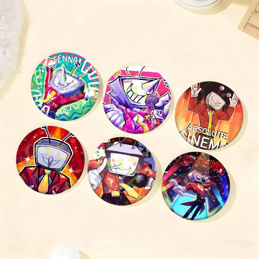 Cartoon Spiel D-deltarune Tenna Meme Münze Emaille Pin Kleidung Tasche Zubehör Brosche Cartoon Science Fiction Abzeichen Geschenk