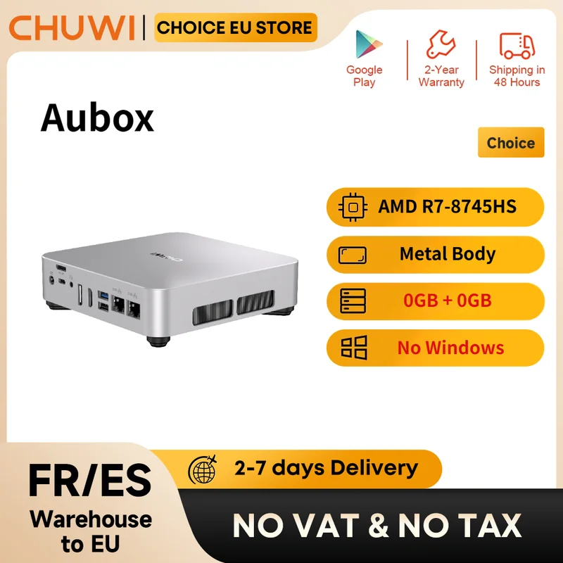 CHUWI Aubox Mini PC Ryzen 7 8745HS — la base per costruirti il pc che ti serve