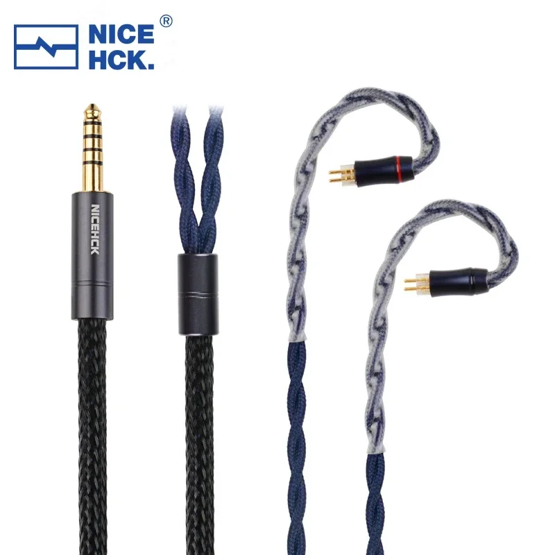 NiceHCK DragonScale 7N OCC+ Palladium Silver Alloy Mixed Earphone Cable MMCX 2Pin for AKG N5005 MK4 Legacy2 Blessing3 Variations