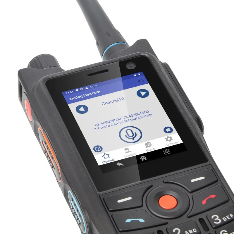 4 واط DMR/تناظري وضع مزدوج لاسلكي تخاطب 2.41 "شاشة تعمل باللمس 3 جيجابايت + 32 جيجابايت IP68 هاتف ذكي متين UNIWA P6 أندرويد 9 2500 مللي أمبير PTT SOS NFC