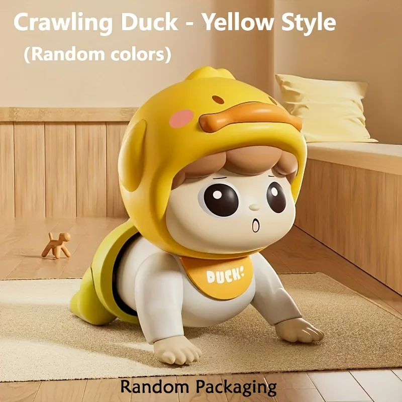 ของเล่นเด็กคลานมีเสียง ตุ๊กตาเด็กไฟฟ้าสำหรับเด็กวัยหัดเดิน ฝึกการปีนป่าย ของเล่นเสริมพัฒนาการเด็กวัยหัดเดิน ของเล่นเคลื่อนไหวได้ สำหรับเด็กอายุ 0-6-12 เดือน ของขวัญ