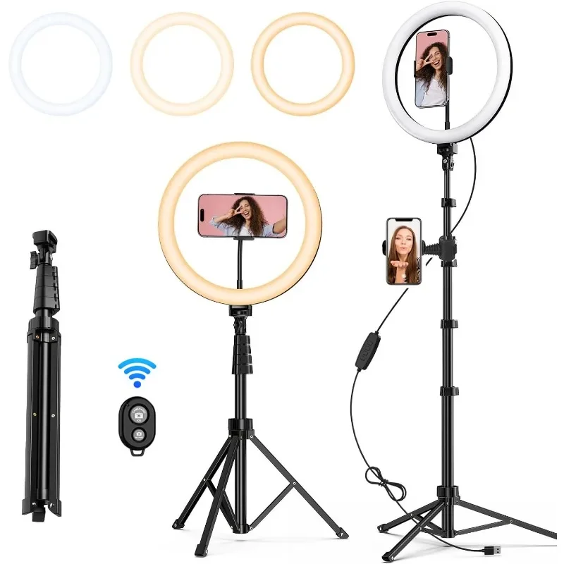 Fill Light Aluminium Alloy Telescopic 1.6m Bracket Snap Photography Bracket Live Fill Light Bracket Set Bluetooth Remote Control