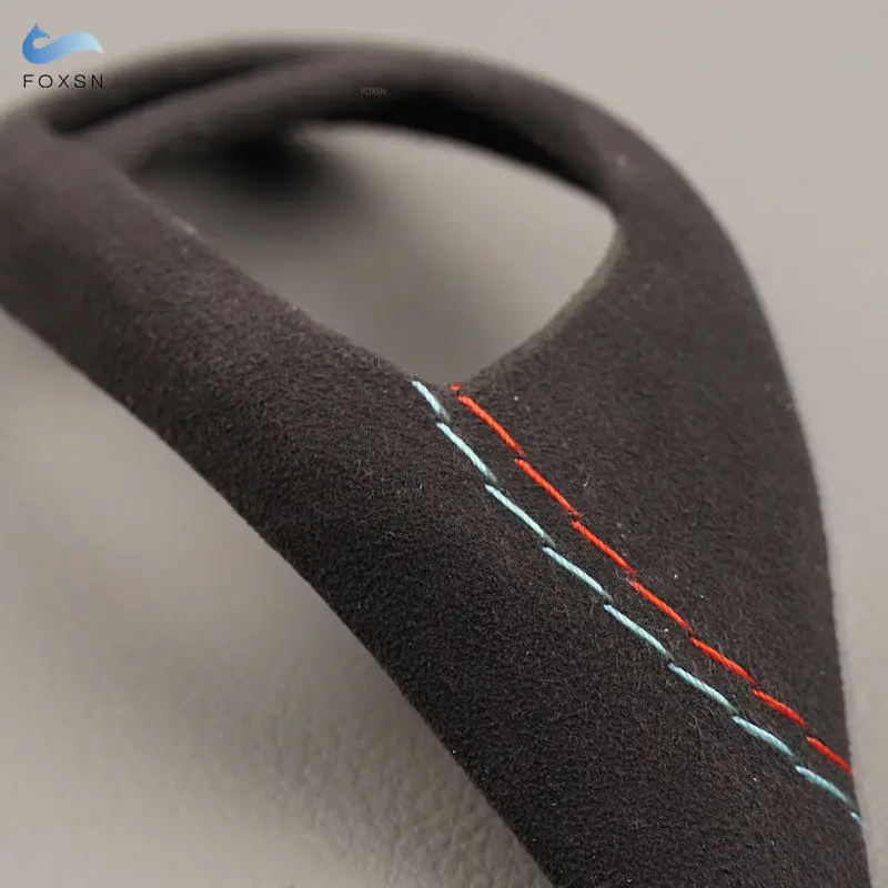 For BMW F30 F20 F10 F22 F31 F36 X5 X6 F15 F16 X3 F25 Car Gear Shift Knob Cover Accessories Interior Trim ABS + Suede Leather