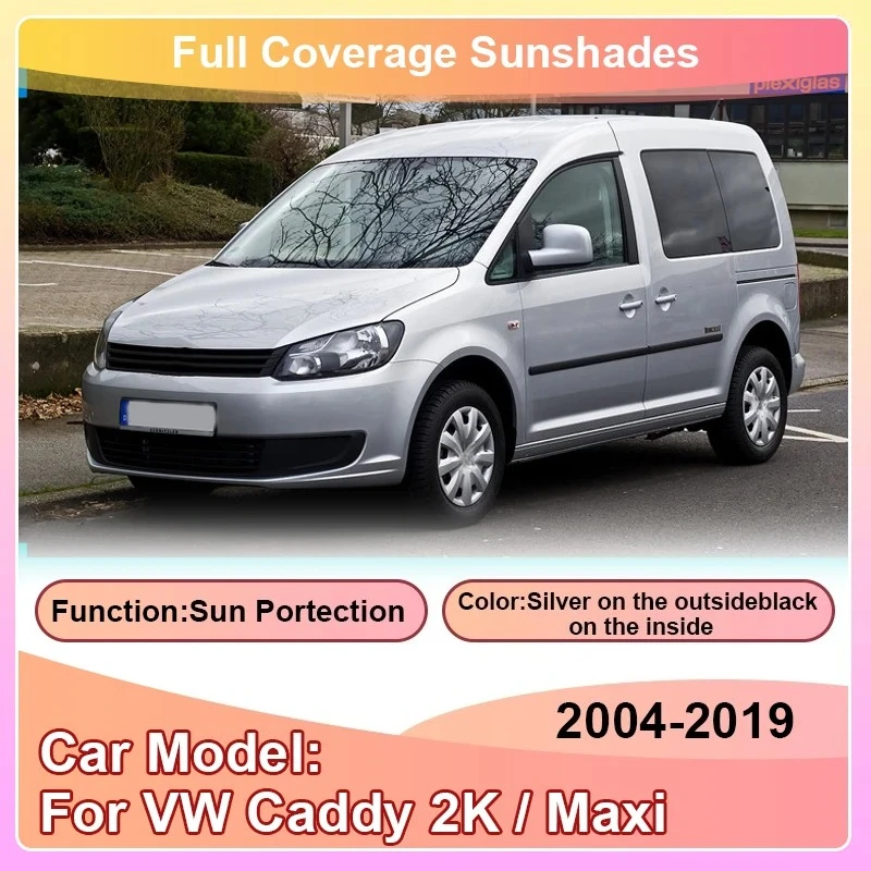 Sunshade For Volkswagen VW Caddy 2K Maxi 2004~2019 Car Full Visor Sunscreen Protection Anti-UV Window Privacy Cover Accessories view 2