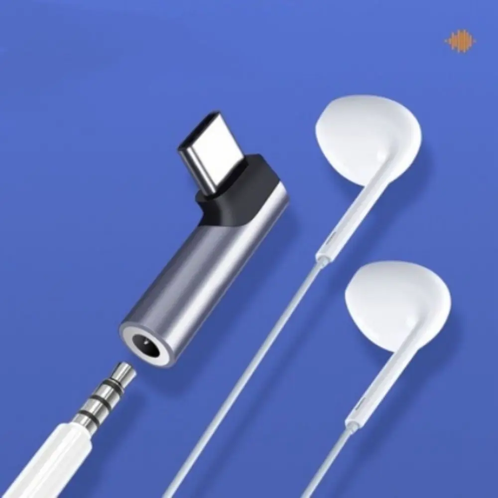 Type-C To 3.5mm Headphone Adapter Right Angle Audio Earphone Adapter Usb C Mini Wired Headset Type C Converter