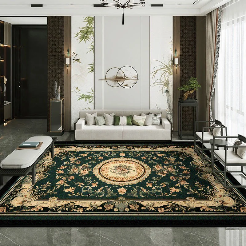 Vintage European Style Rugs for Living Room Large Size 3D Printed Carpets Dining Room Center Rug Fluffy Antiskid Floor Cover Mat