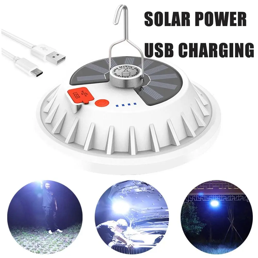 

Portable 30/60/120 LEDs LED Tent Light USB Charging Emergency Solar Power Light Flashlight Power Bank Night Market Light Outdoor