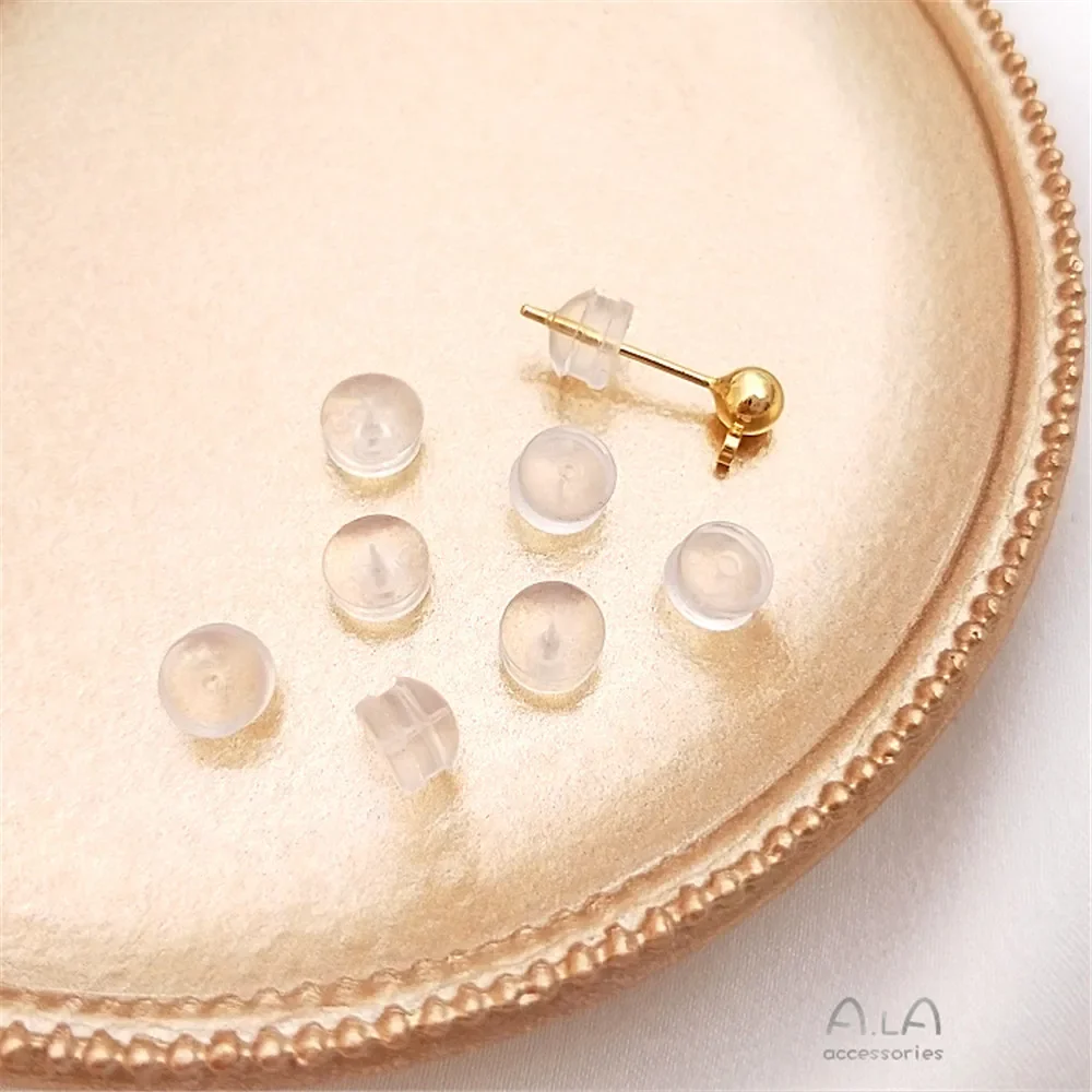 

Transparent imported silicone ear plug, anti-slip, anti-allergy ear plug, earring, ear plug, bullet, anti-drop ear plug