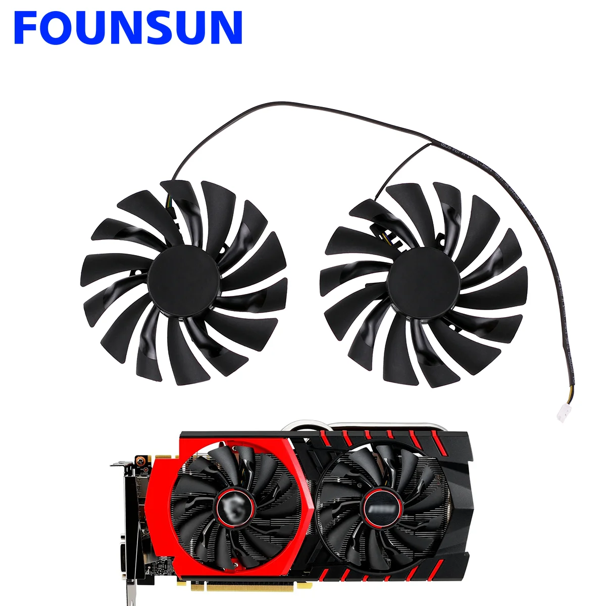 

2PCS/lot 95mm PLD10010S12HH 4PIN Cooling Fan For MSI GTX 960 980Ti 1060 1070 1080 Ti GAMING RX 470 GAMING X Graphic Card Fan