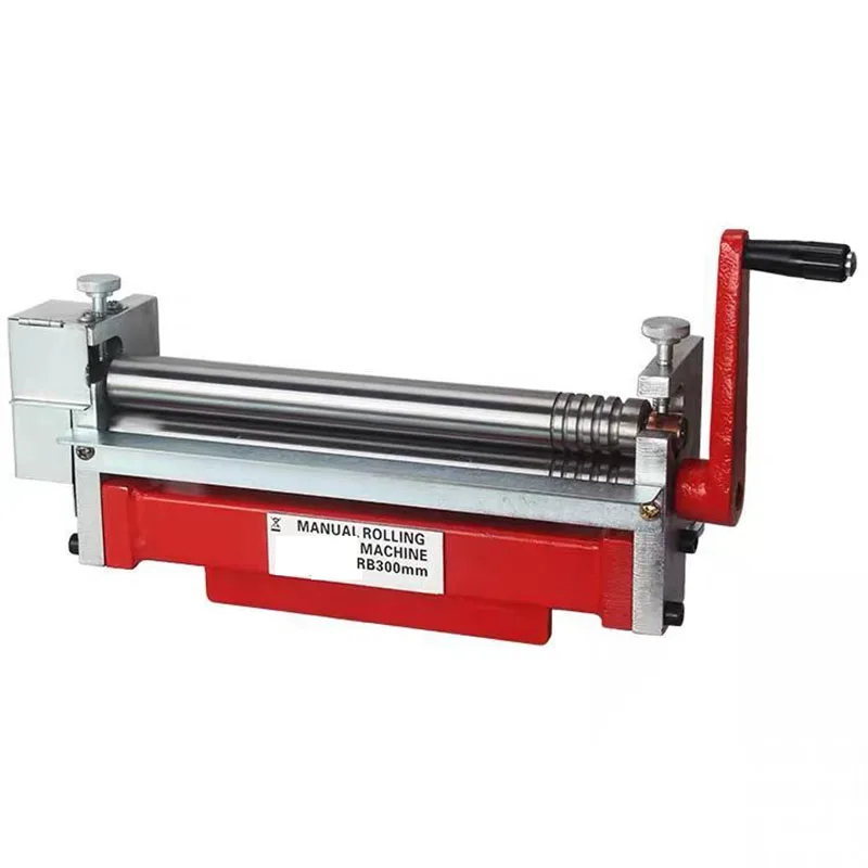 Manual Bending Machine Steel Plate Rolling Machine 35mm Round Tube Roller Thin Sheet Angle Bender Arc Shape Bending S/N:20051NEW