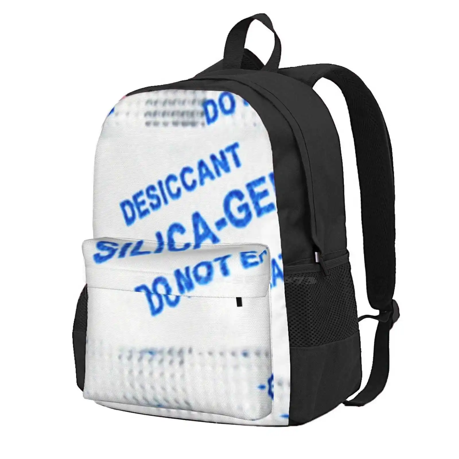 Not For Consumption Hot Sale Schoolbag Backpack Fashion Bags Silica Gel Do Not Eat Meme Funny Gag Desiccant Joke