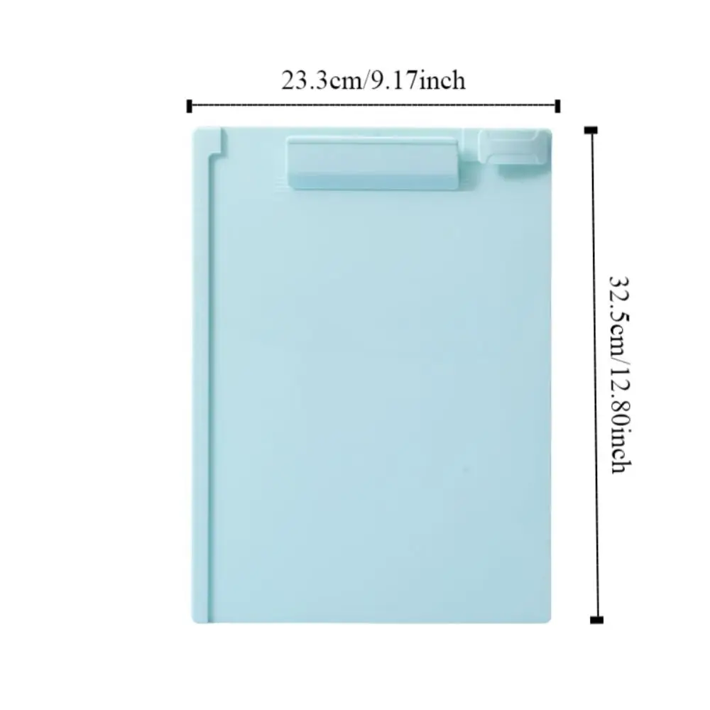Portable With Graduated Scale Writing Clipboard Durable Transparent Paper Organizer Stationary Arcylic File Folder Menu
