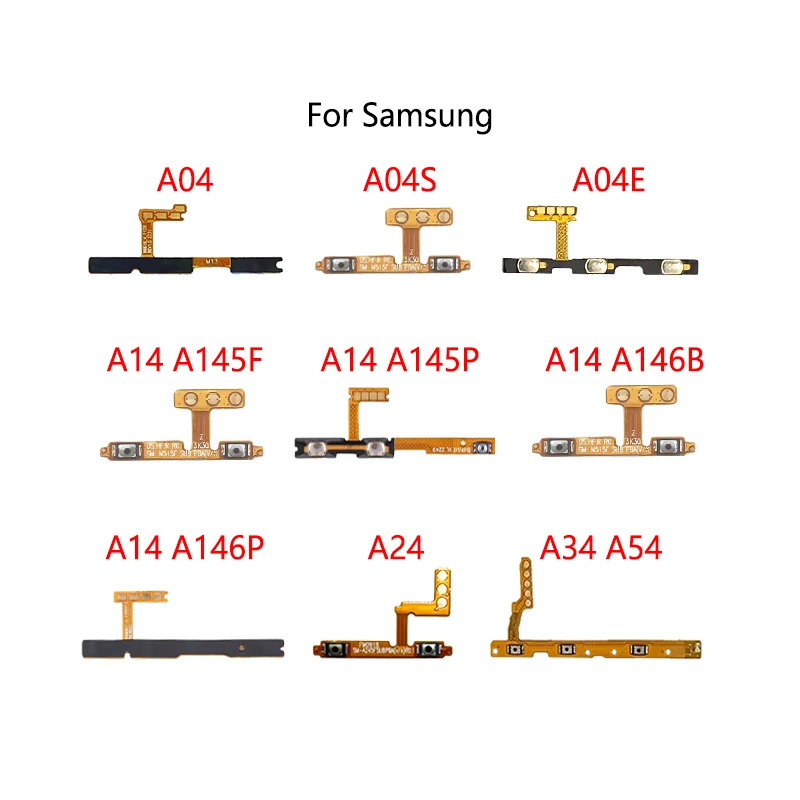 Power Button Switch Volume Mute Button On / Off Flex Cable For Samsung Galaxy A04 A045F A04S A047F A04E A14 4G 5G A24 A34 A54