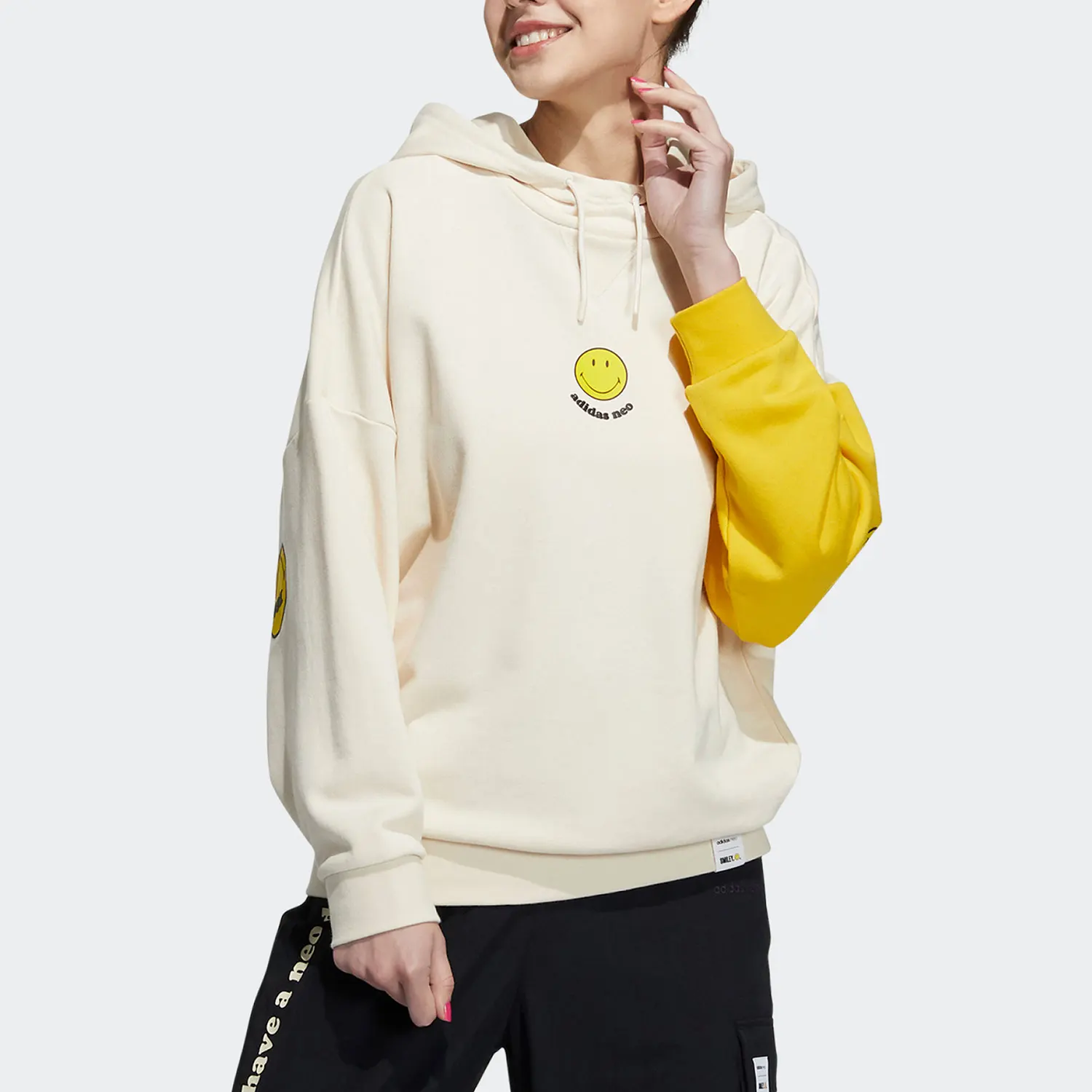 

Adidas Official Genuine NEO Women's Fashion Trend Loose Casual Hoodie HE7952