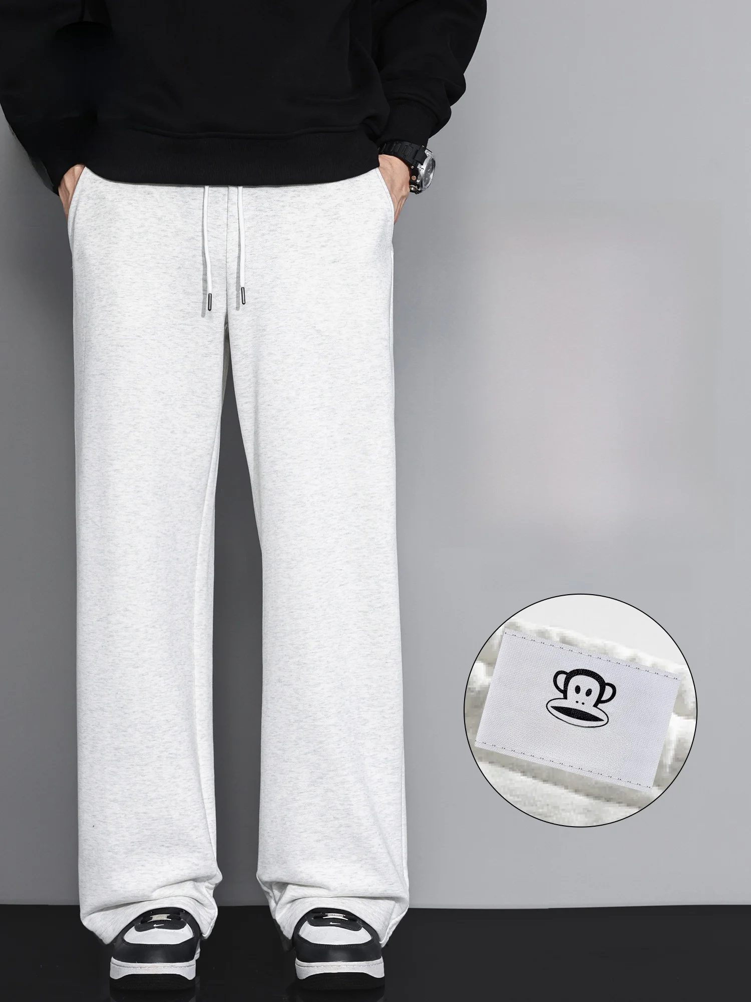 

Мужские спортивные брюки PaulFrank свободного кроя с прямыми штанинами, повседневные, из весенней коллекции, универсальные, удобные, из полиэфирного волокна, молодежная мода