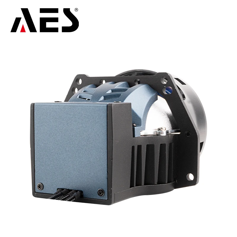 2025 TIR Prism AS010 قصيرة الحجم BiLED المصباح 2 قطعة عدسة العارض مروحة كبيرة عدسة زرقاء لجميع ترقية الإضاءة السيارات #4