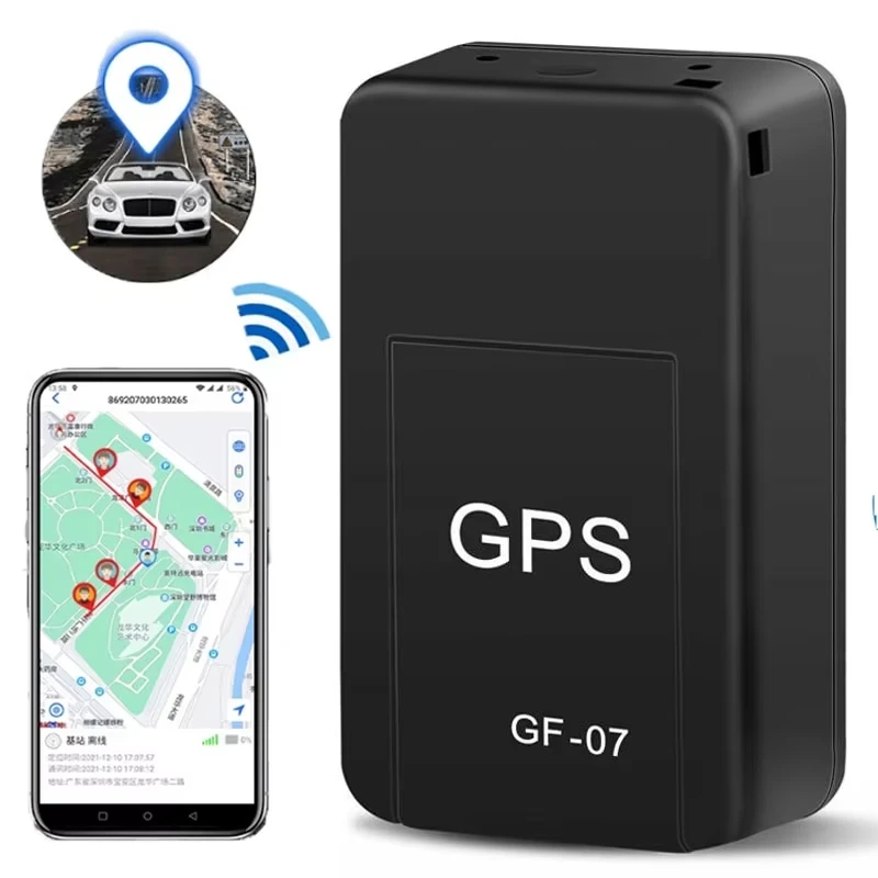 Mini GF 07 GPS Magnetic CarTracker Real Time Tracking Anti Theft Anti Lost Locator Strong Magnetic Mount SIM Message Positione