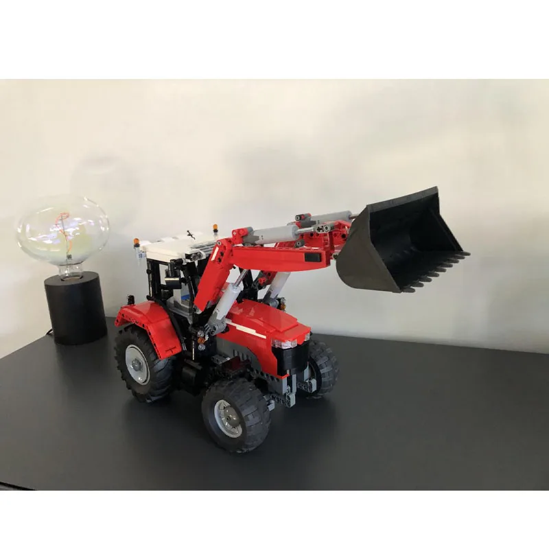 

MOC-42331Red Classic 7700S Building Blocks Model with Front Loader 1324 PartsMOC Creative Boys Kids Birthday Building Blocks Toy