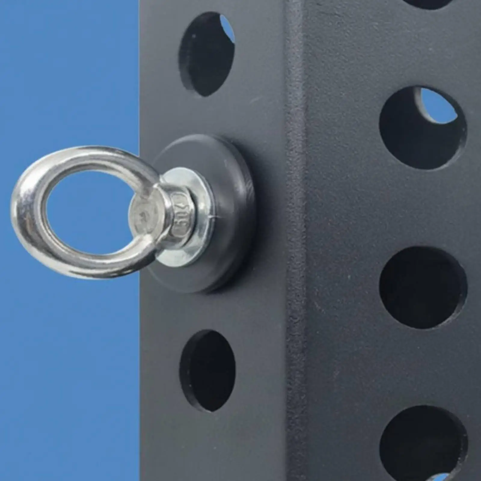 High Load Capacity Resistance Band Anchor for Gym Rack Attachment Pulley System with Anti Scratch UHMW Guard