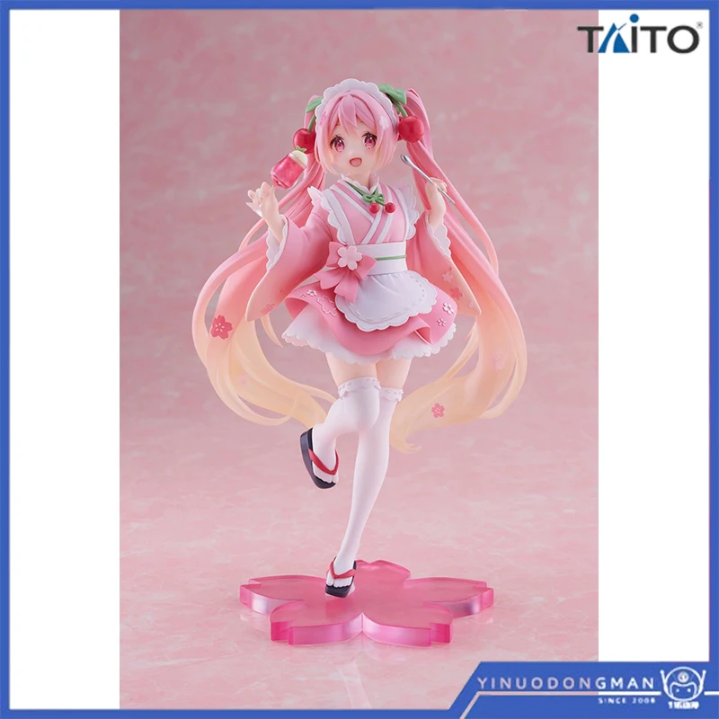 

Оригинальные фигурки героев мультфильма TAITO Hatsune Miku Sakura Miku The Wind Maid из ПВХ аниме коллекционные игрушки