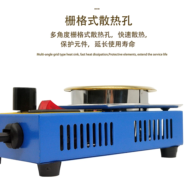 Small tin melting furnace 350W electrical solder pot 280 watts, 150W adjustable temperature tin dipping furnace