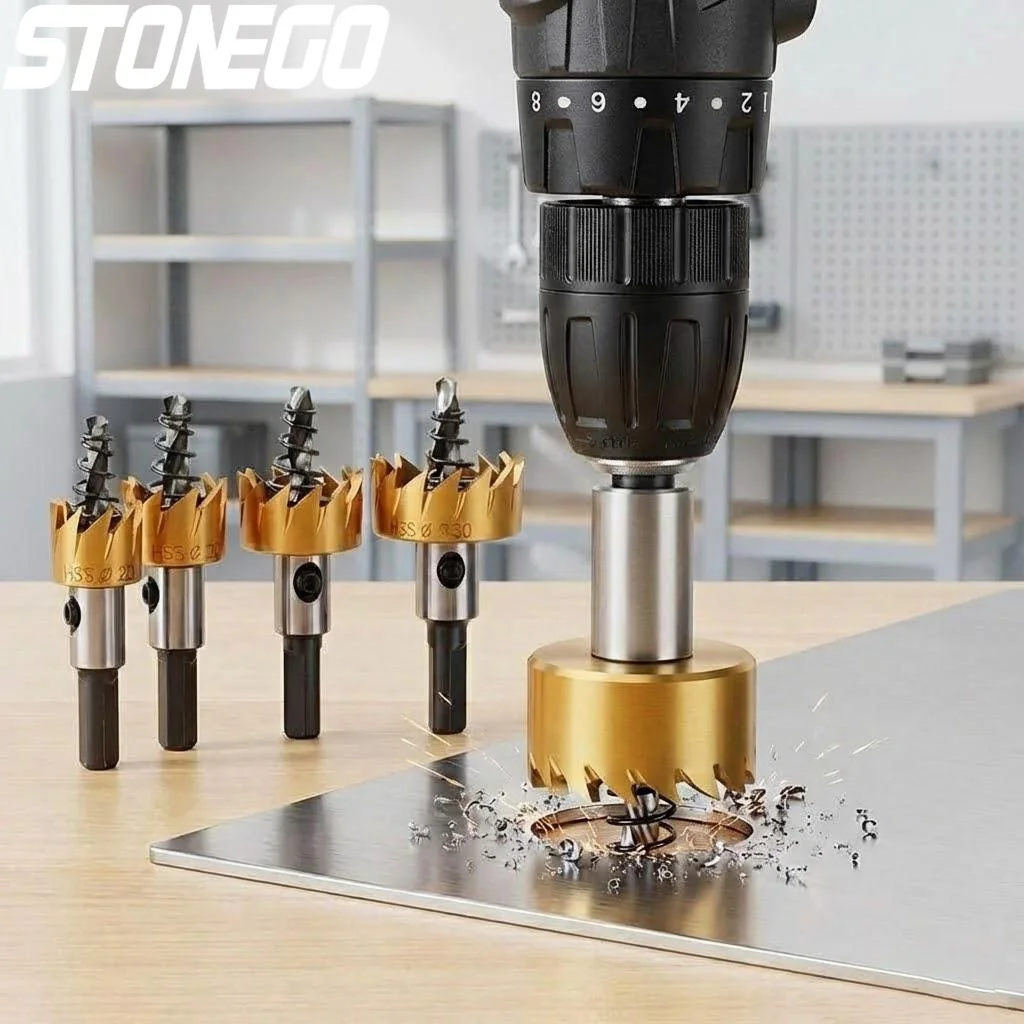 

Набор сверл-коронок HSS (5 шт.) для резки и расширения отверстий в листовом металле, 16 мм, 18,5 мм, 20 мм, 25 мм, 30 мм, профессиональный набор инструментов