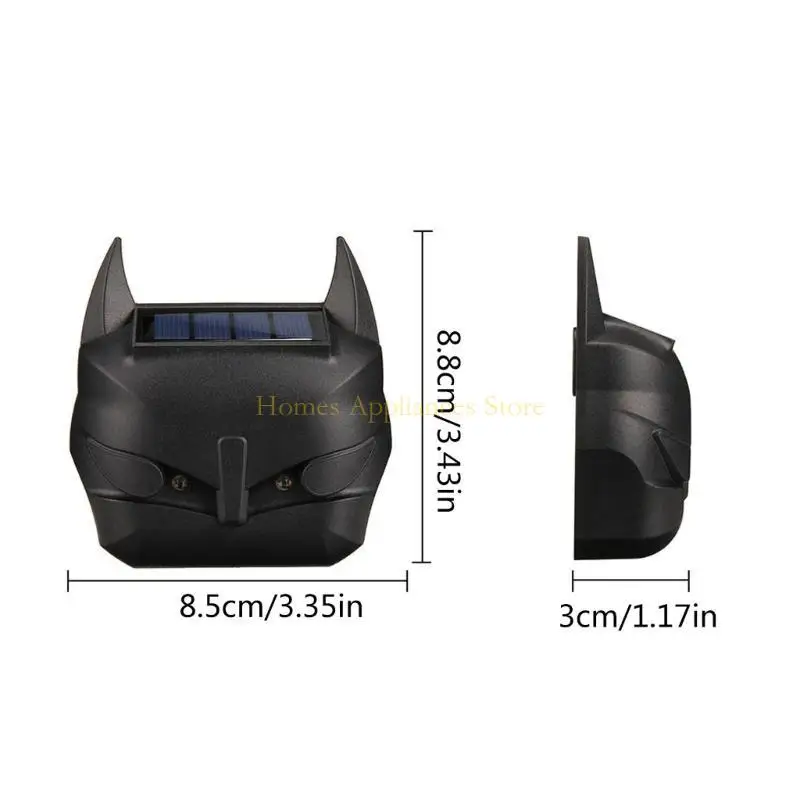 D0AB Solar Motion Alarm Animal Driver Solar Alarm Solar Solar Animal Repeller ABS MESTURE