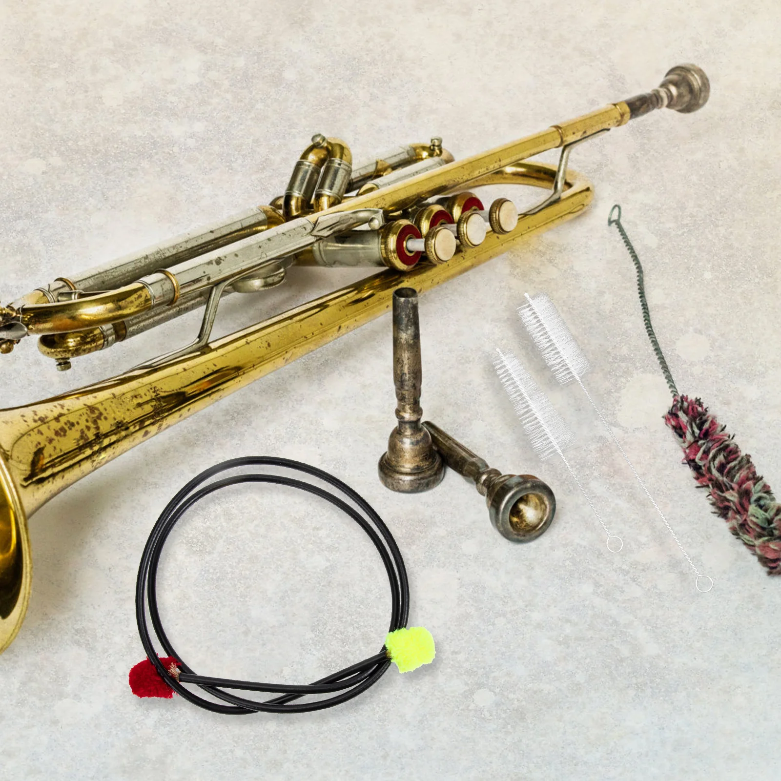 

3 Pcs Wind Instrument Cleaning Brush Set Musical Supply Premium Mouthpiece Cleaner Trombone Kit Sound Hole Durable Sax