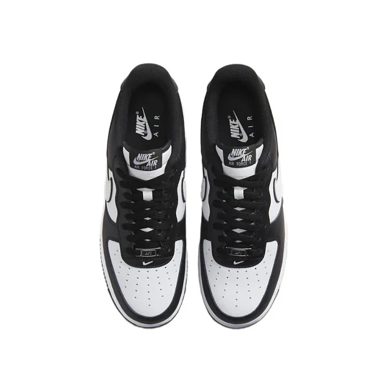 Nike-Chaussures de skate basses pour hommes et femmes, Air Force 1 07, Baskets de sport, Tout blanc, Baskets Panda Casual, Tains