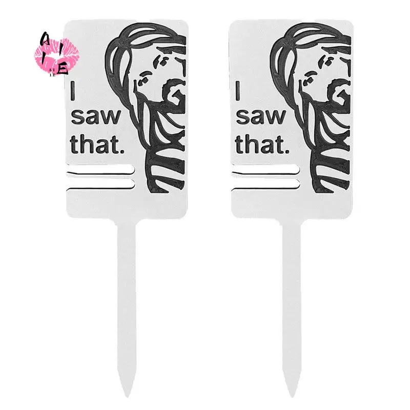 A11E-Outdoor Poop Pick-Up Sign Pet Poop Clean-Up Reminder Sign Lawn Warning Sign Protect Lawn Wooden Stakes Sign