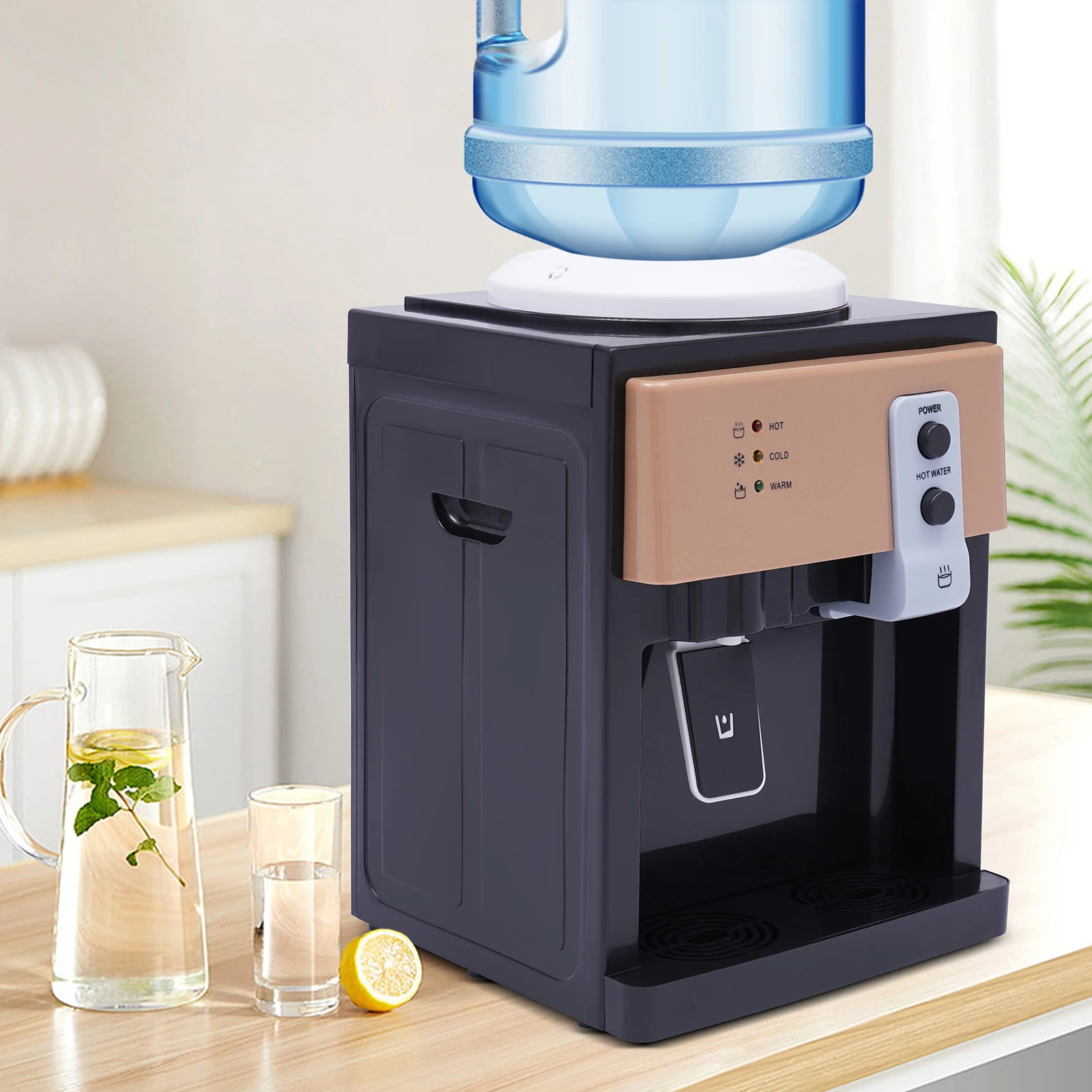 

Versatile Electric Hot and Cold Water Cooler Dispenser,Multifunctional Water Dispenser for Desks,Bedside Tables,Coffee Tables