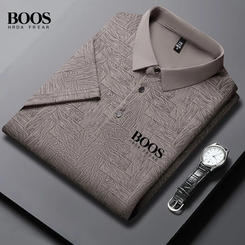 New Summer Embroidered Logo Men's Short Sleeve Polo Shirt - Fashionable Comfortable Casual Sports Top