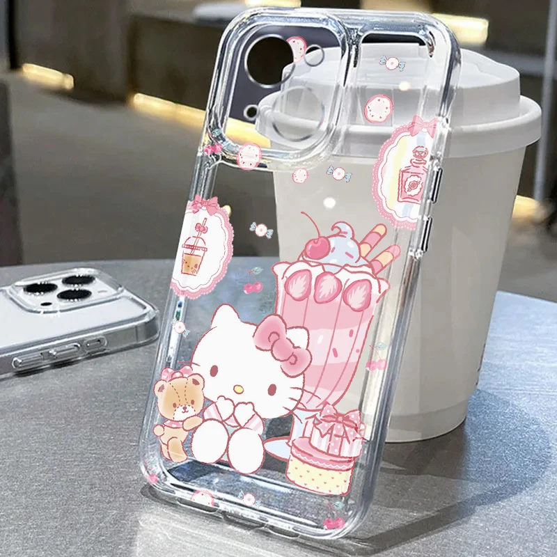 Etui na telefon Honor X9a X8b 90 Lite X9b Y9 Prime 2019 X7b Przezroczyste Miękkie Hello Kitty Sanrios