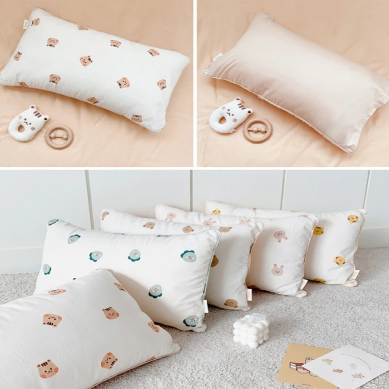 Cotton Pillow Case Pillow Cover for Newborns Breathable Pillowcase Baby Supply