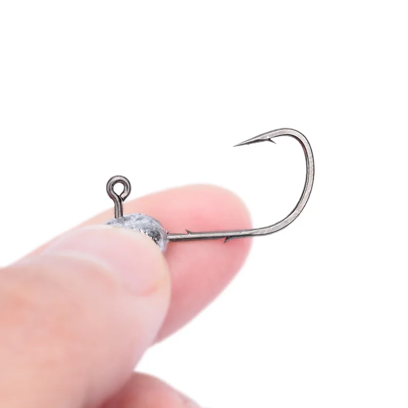 10pcs Mini Jig Head Hook Rockfish Exposed Lead Head Hook Barbed Hook Trout Soft Worm Lure Jig Fishing Hook Fishing Tackle image 5