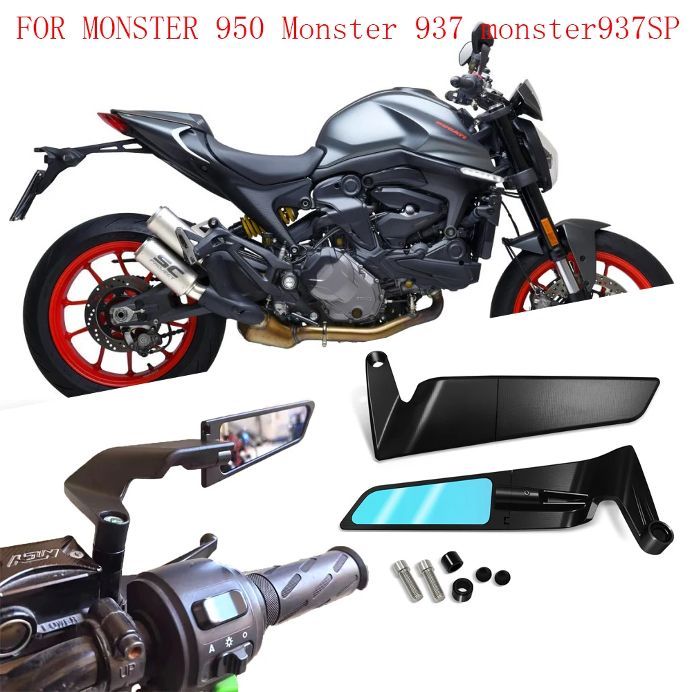 

For MONSTER 950 Monster 937 monster937SP motorcycle accessories rearview mirror wind wing side rear view reversing