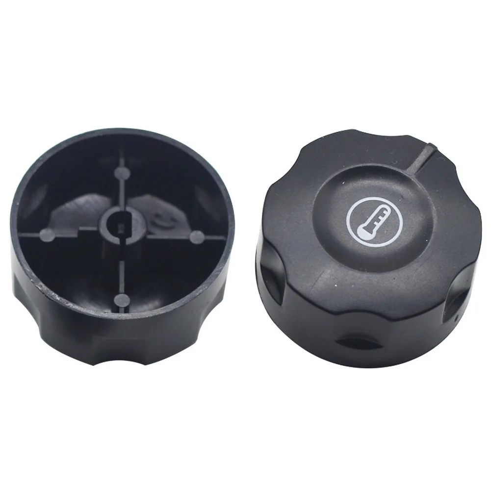 4pcs Black Plastic Temperature Control Knob 6mm Shaft 42mm Diameter For Electric Fryer Grill Griddle Cooker Replacement Parts