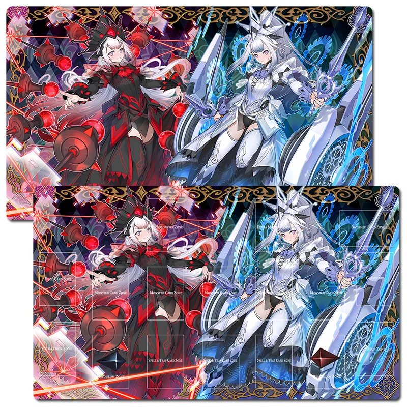 

YuGiOh Malice Queen Red Ransom WHITE BINDER TCG CCG Коврик для торговых карточных игр Настольный игровой коврик Игровой игровой коврик Коврик для мыши Бесплатная сумка