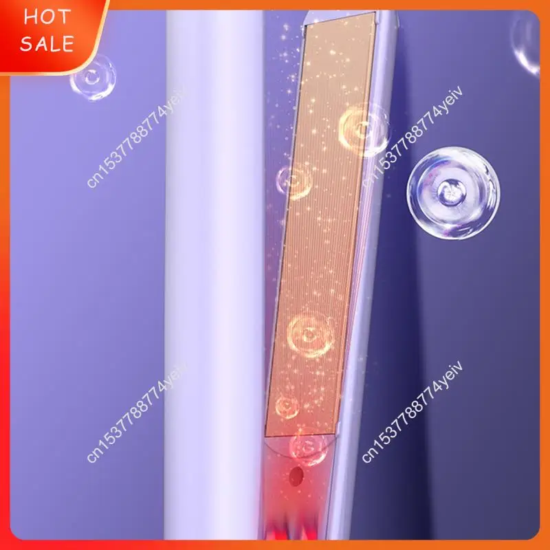 2 في 1 مكواة فرد الشعر المجعد للنساء، أداة العناية بالشعر السلبي، مكواة فرد الشعر التي لا تضر الشعر (الاتحاد الأوروبي) A62X