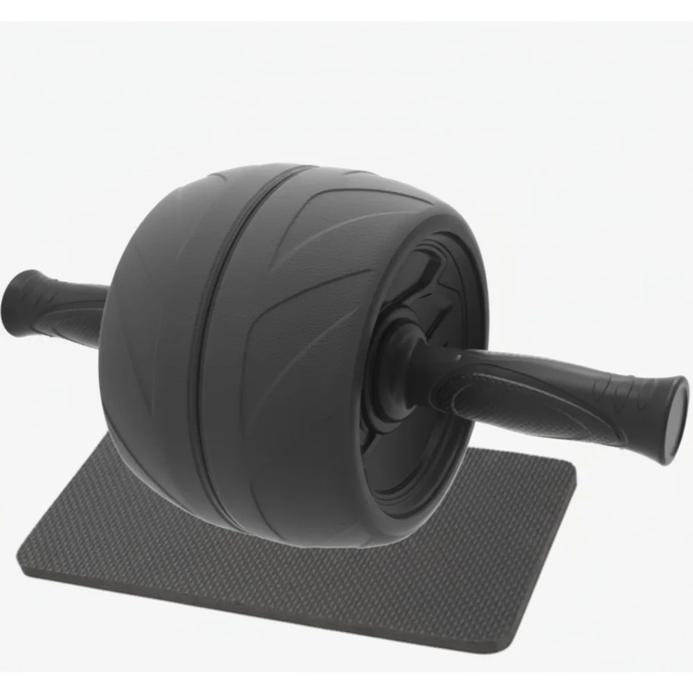 

Очень широкое роликовое колесо для пресса диаметром 5,5 дюйма, оборудование для тренировки брюшного пресса, фитнес в домашнем тренажерном зале, силовой тренажер с толстым наколенником