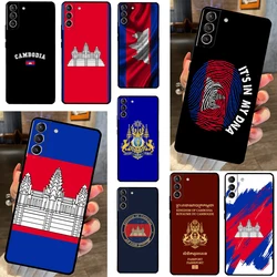 Cambodia Flag Case For Samsung Galaxy S23 S22 Ultra Plus S8 S9 S10 Plus Note 10 20 S21 FE S20 FE Cover