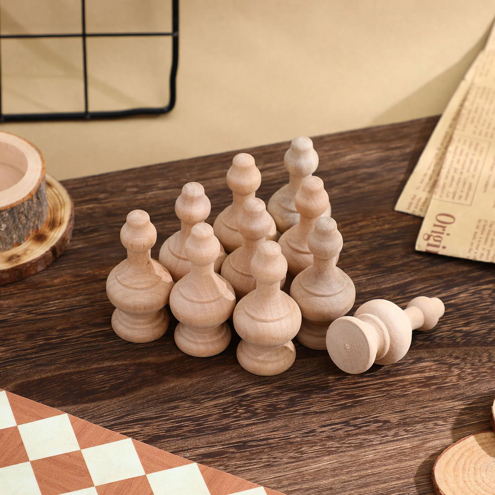 10 шт., балясины из цельного дерева