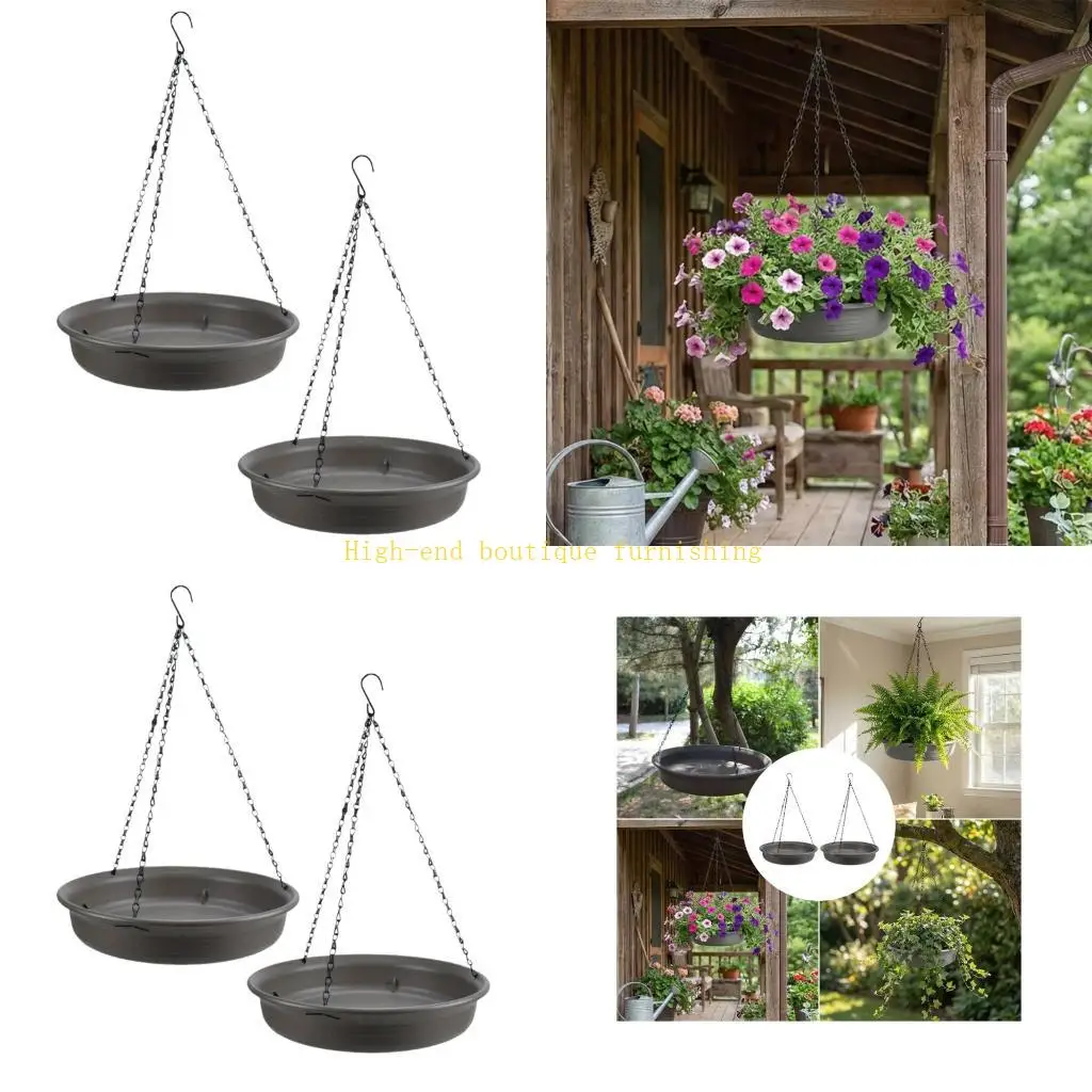 

L9NB Набор из 2 стильных металлических кронштейнов для подвешивания растений для декоративных витрин, увеличивающих пространство